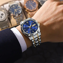 Dinar Brand Stainless Steel Business Quartz Watch