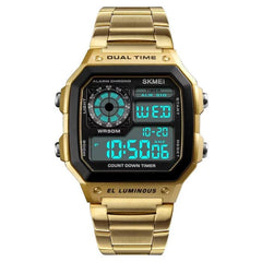 SKMEI 1335 Business Waterproof Stainless Steel Digital Watch