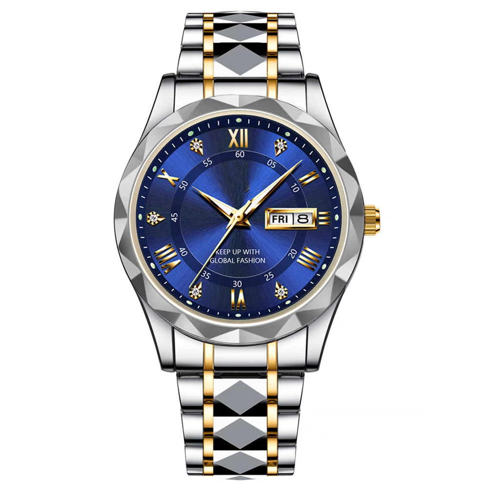 Dinar Brand Stainless Steel Business Quartz Watch